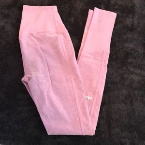 Alo Yoga Full Length AloSoft Pink Leggings XS